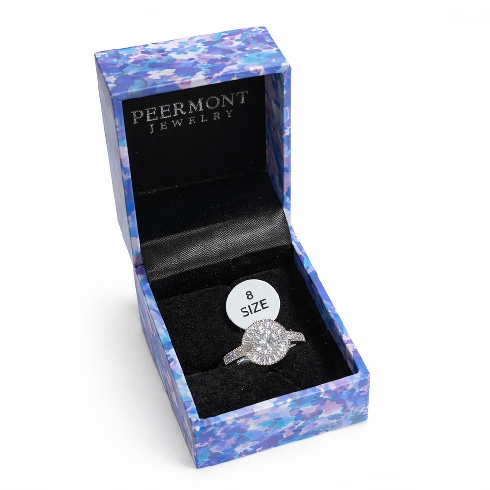 PeerMont Solitary w/ Baguette Cut Stones Round